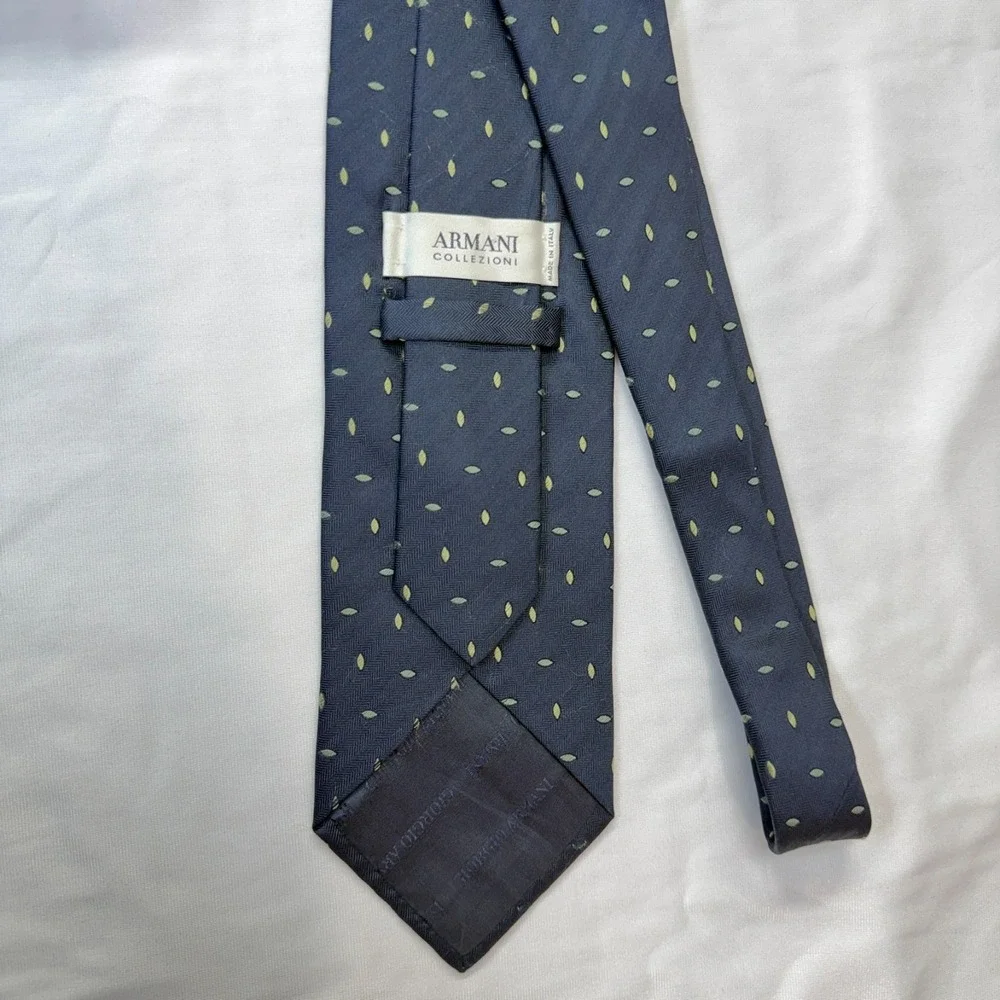 Armani Collezioni Neck Tie Navy Silk 59